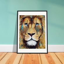 Load image into Gallery viewer, Blue Eyes Wooden Framed Print