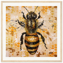 Load image into Gallery viewer, Honey And Gold Wooden Framed Print