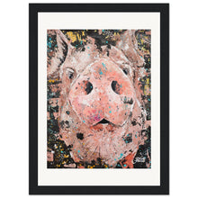 Load image into Gallery viewer, Piggy Smalls Print Wooden Framed