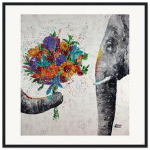 Load image into Gallery viewer, Dont Eat My Flowers Again Wooden Framed Print