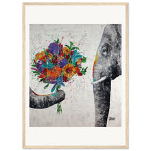 Load image into Gallery viewer, Dont Eat My Flowers Again Wooden Framed Print