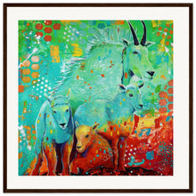 Load image into Gallery viewer, Living On The Edge Print Wooden Framed