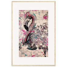 Load image into Gallery viewer, Flamingo Wooden Framed Print