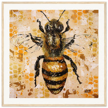 Load image into Gallery viewer, Honey And Gold Wooden Framed Print