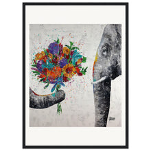 Load image into Gallery viewer, Dont Eat My Flowers Again Wooden Framed Print
