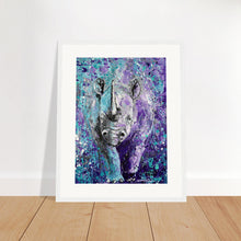 Load image into Gallery viewer, Rhinos Can Do Whatever They Want Print Wooden Framed