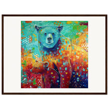 Load image into Gallery viewer, Mama And Baby Bear Print Wooden Framed