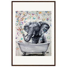 Load image into Gallery viewer, Blowing Bubbles Wooden Framed Print