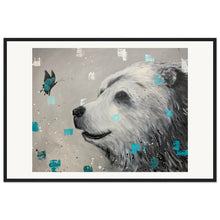 Load image into Gallery viewer, Bear and Butterfly Print Wooden Framed