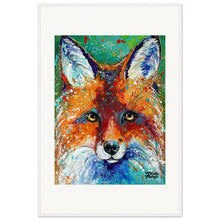 Load image into Gallery viewer, Friendly Fox Print Wooden Framed
