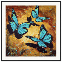 Load image into Gallery viewer, Fluttering Forward Wooden Framed Print