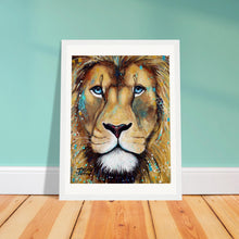 Load image into Gallery viewer, Blue Eyes Wooden Framed Print