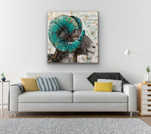 Load image into Gallery viewer, Emerald and Gold Big Horn sold