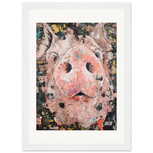 Load image into Gallery viewer, Piggy Smalls Print Wooden Framed
