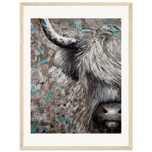 Load image into Gallery viewer, Hair In My Eyes Print Wooden Framed