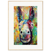 Load image into Gallery viewer, Two Jackasses Staring At Each Other Wooden Framed Print