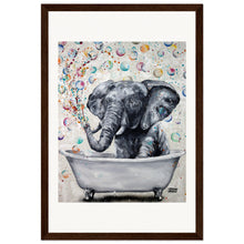 Load image into Gallery viewer, Blowing Bubbles Wooden Framed Print