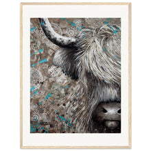 Load image into Gallery viewer, Hair In My Eyes Print Wooden Framed