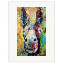 Load image into Gallery viewer, Two Jackasses Staring At Each Other Wooden Framed Print