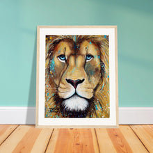 Load image into Gallery viewer, Blue Eyes Wooden Framed Print