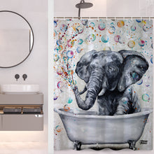 Load image into Gallery viewer, Blowing Bubbles Shower Curtain