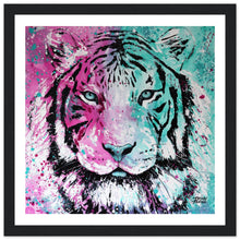 Load image into Gallery viewer, Pink Tiger Wooden Framed Print