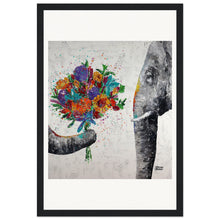 Load image into Gallery viewer, Dont Eat My Flowers Again Wooden Framed Print