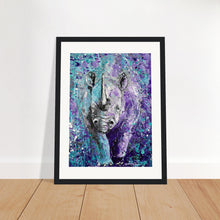 Load image into Gallery viewer, Rhinos Can Do Whatever They Want Print Wooden Framed