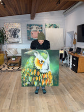 Load image into Gallery viewer, Echos Of An Emerald Owl sold