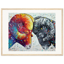 Load image into Gallery viewer, When Opposites Collide Print Wooden Framed