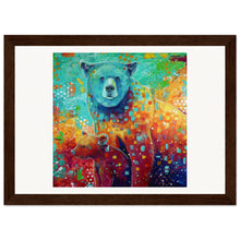 Load image into Gallery viewer, Mama And Baby Bear Print Wooden Framed