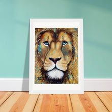 Load image into Gallery viewer, Blue Eyes Wooden Framed Print