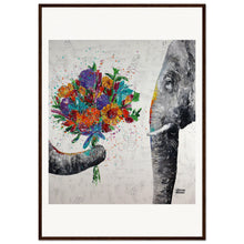 Load image into Gallery viewer, Dont Eat My Flowers Again Wooden Framed Print
