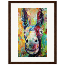 Load image into Gallery viewer, Two Jackasses Staring At Each Other Wooden Framed Print