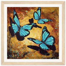 Load image into Gallery viewer, Fluttering Forward Wooden Framed Print