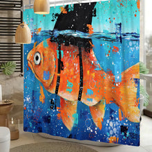 Load image into Gallery viewer, I Wanna Be A Shark Shower Curtain