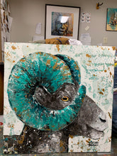 Load image into Gallery viewer, Emerald and Gold Big Horn sold