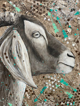 Load image into Gallery viewer, The Harder You Work, The Luckier You Goat. Sold