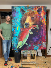 Load image into Gallery viewer, Bear Saves Fish From Drowning sold