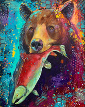 Load image into Gallery viewer, Bear Saves Fish From Drowning sold