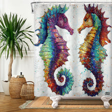 Load image into Gallery viewer, Under The Seahorse Shower Cuttain