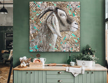 Load image into Gallery viewer, The Harder You Work, The Luckier You Goat. Sold