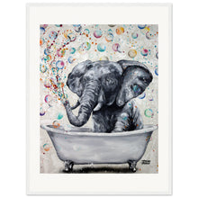 Load image into Gallery viewer, Blowing Bubbles Wooden Framed Print