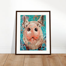 Load image into Gallery viewer, This Little Piggy Print Wooden Framed