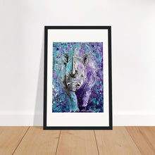 Load image into Gallery viewer, Rhinos Can Do Whatever They Want Print Wooden Framed