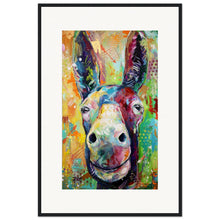 Load image into Gallery viewer, Two Jackasses Staring At Each Other Wooden Framed Print