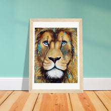 Load image into Gallery viewer, Blue Eyes Wooden Framed Print