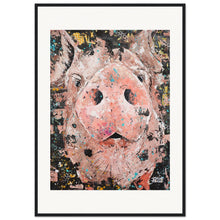 Load image into Gallery viewer, Piggy Smalls Print Wooden Framed