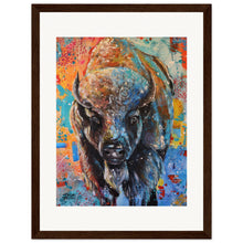 Load image into Gallery viewer, Buffalo Wooden Framed Print