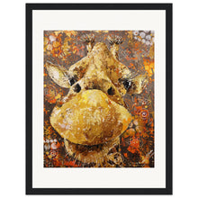 Load image into Gallery viewer, Long Neck, Long Lashes Museum-Quality Wooden Framed Print